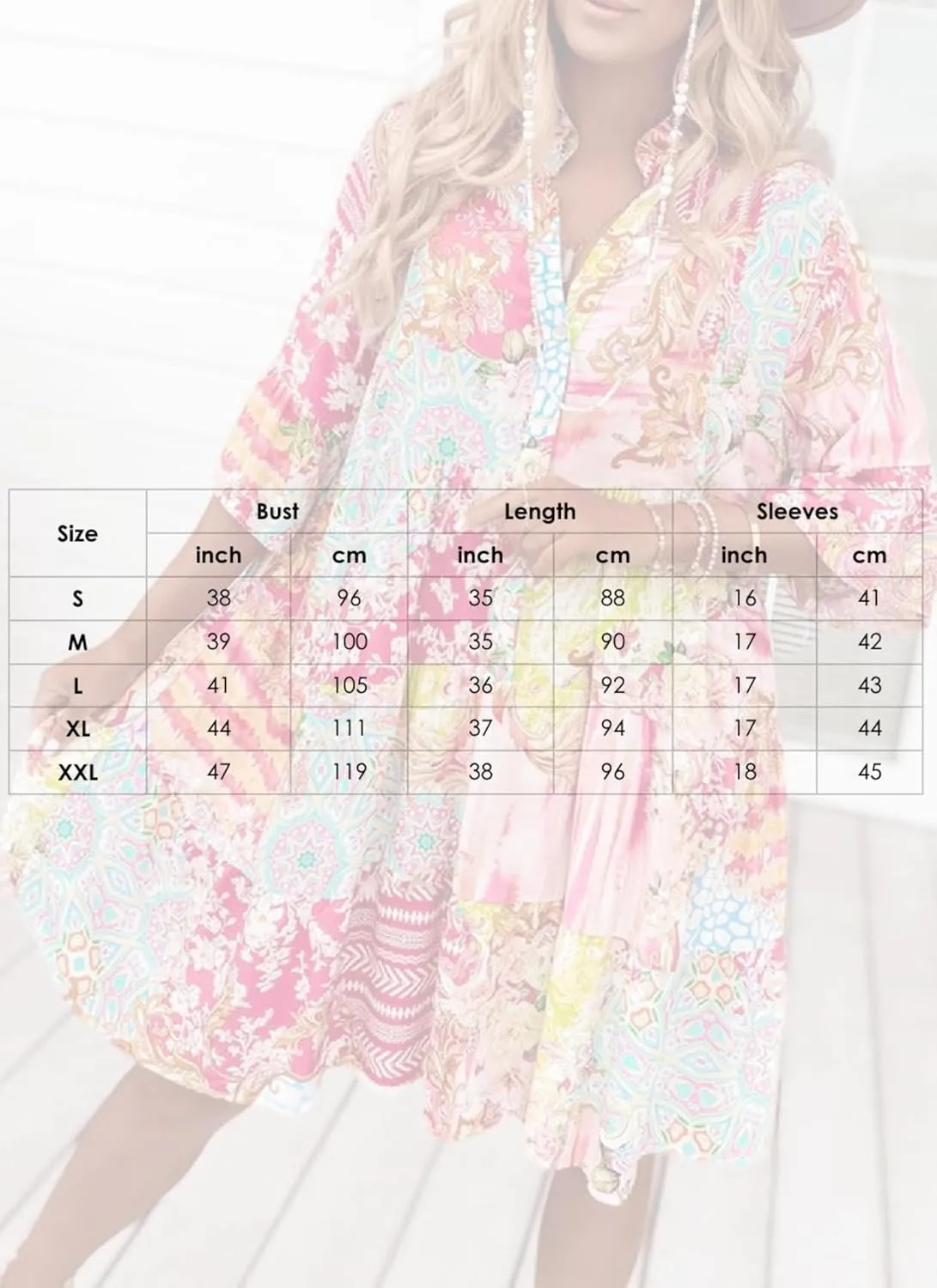 Women's Summer Mini Dresses Casual V Neck Button Down 3/4 Ruffle Sleeve Artistic Print Loose Boho Trendy Dresses 2025
