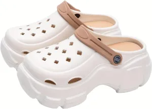 Women's Trendy Platform Clogs for Women,High Platform Clog Sandals,Outdoor Beach Sandals