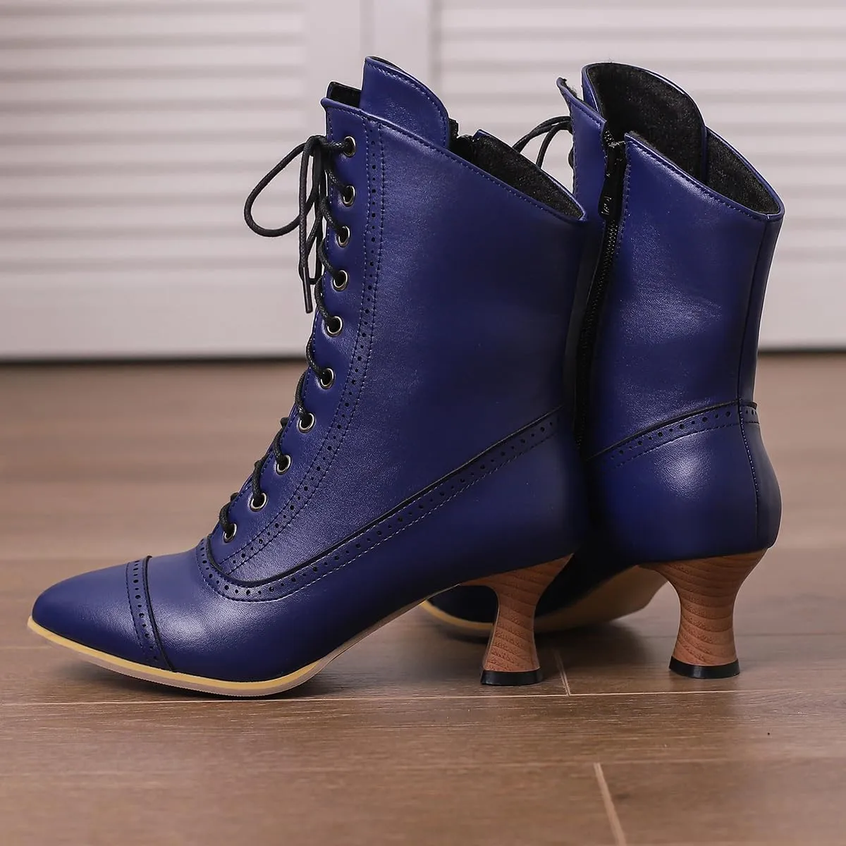 Women's Vintage Victorian Boots Kitten Heel Ankle Boots for Women