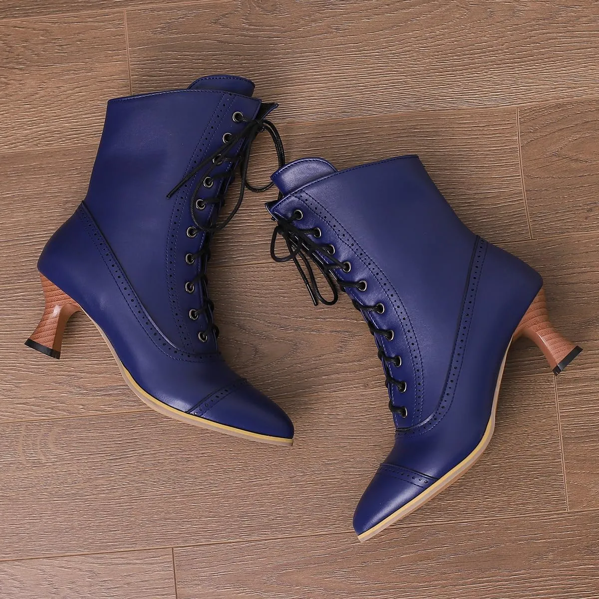Women's Vintage Victorian Boots Kitten Heel Ankle Boots for Women