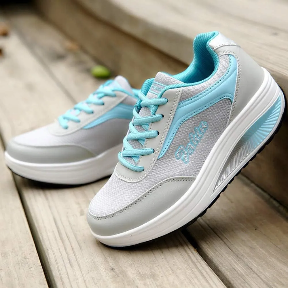 Womens Walking Sneakers Size 10 Wide Zapatillas OrtopéDicas para Caminar De Mujer para Salir White Tennis Shoes Women Platform Silver Platform Wedge Sneakers for Women Trail Running Shoes Women On