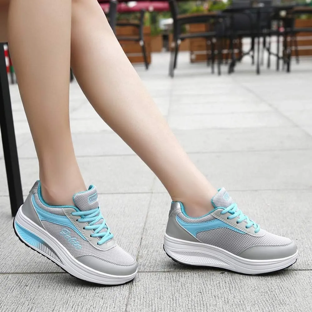 Womens Walking Sneakers Size 10 Wide Zapatillas OrtopéDicas para Caminar De Mujer para Salir White Tennis Shoes Women Platform Silver Platform Wedge Sneakers for Women Trail Running Shoes Women On