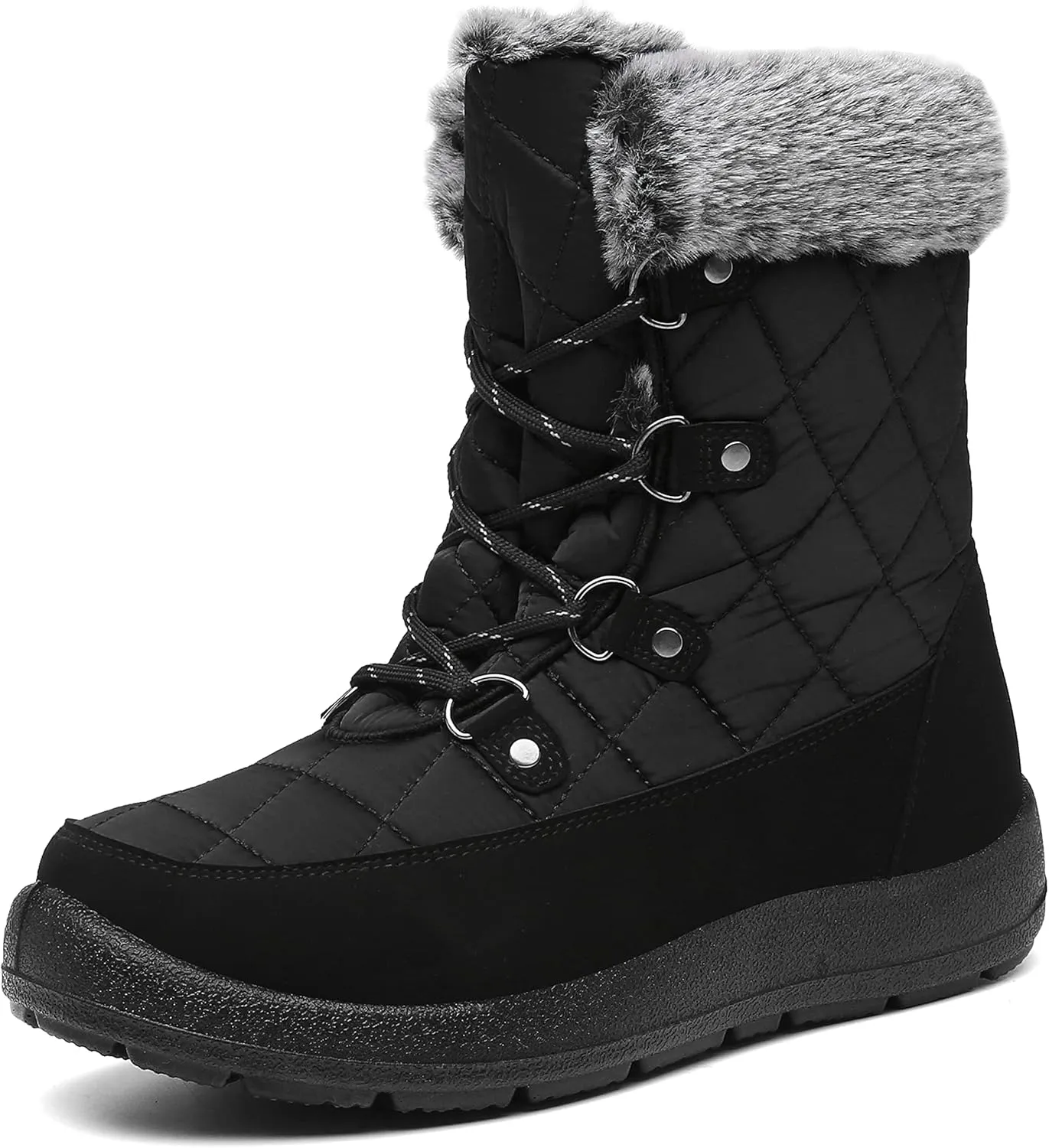 Women's Waterproof Winter Snow Boots Warm Insulation Outdoor Cold Weather Boot for Women Lightweight Fur Lined Non Slip