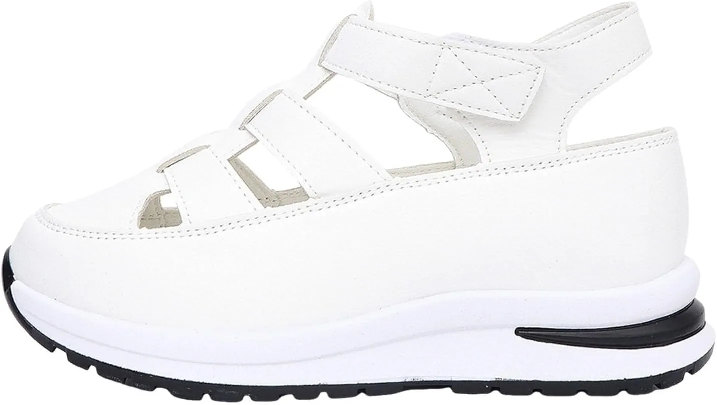 Women's Wedges Sandals Breathable Comfortable Platform Closed Toe Non Slip Sneakers Casual Hollow Out Sandals