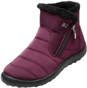 Womens Winter Barefoot Shoes Men Wide Toe Box Warm Faux Fur Lined Ankle Sneakers Winter Walking Shoes for Men
