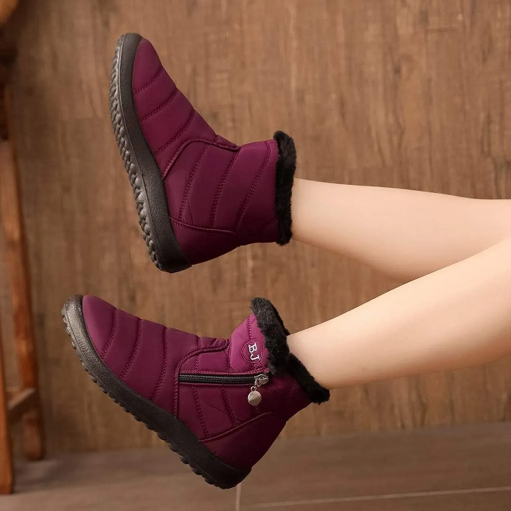 Womens Winter Barefoot Shoes Men Wide Toe Box Warm Faux Fur Lined Ankle Sneakers Winter Walking Shoes for Men