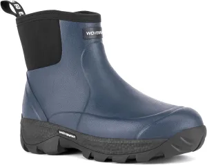 WOVENPAK Rubber Boots for Men, Waterproof Ankle Rain Boots Men, Insulated Work Shoes Outdoor Mud Boots for Gardening, Hunting, Farming, Camping and Yard, Size 6-13