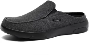 XPACS Men's Orthopedic Comfy Slippers, Stylish Arch Support Casual Shoes for Plantar Fasciitis Recovery, Non Slip Canvas Shoes for Heel and Foot Pain Relief