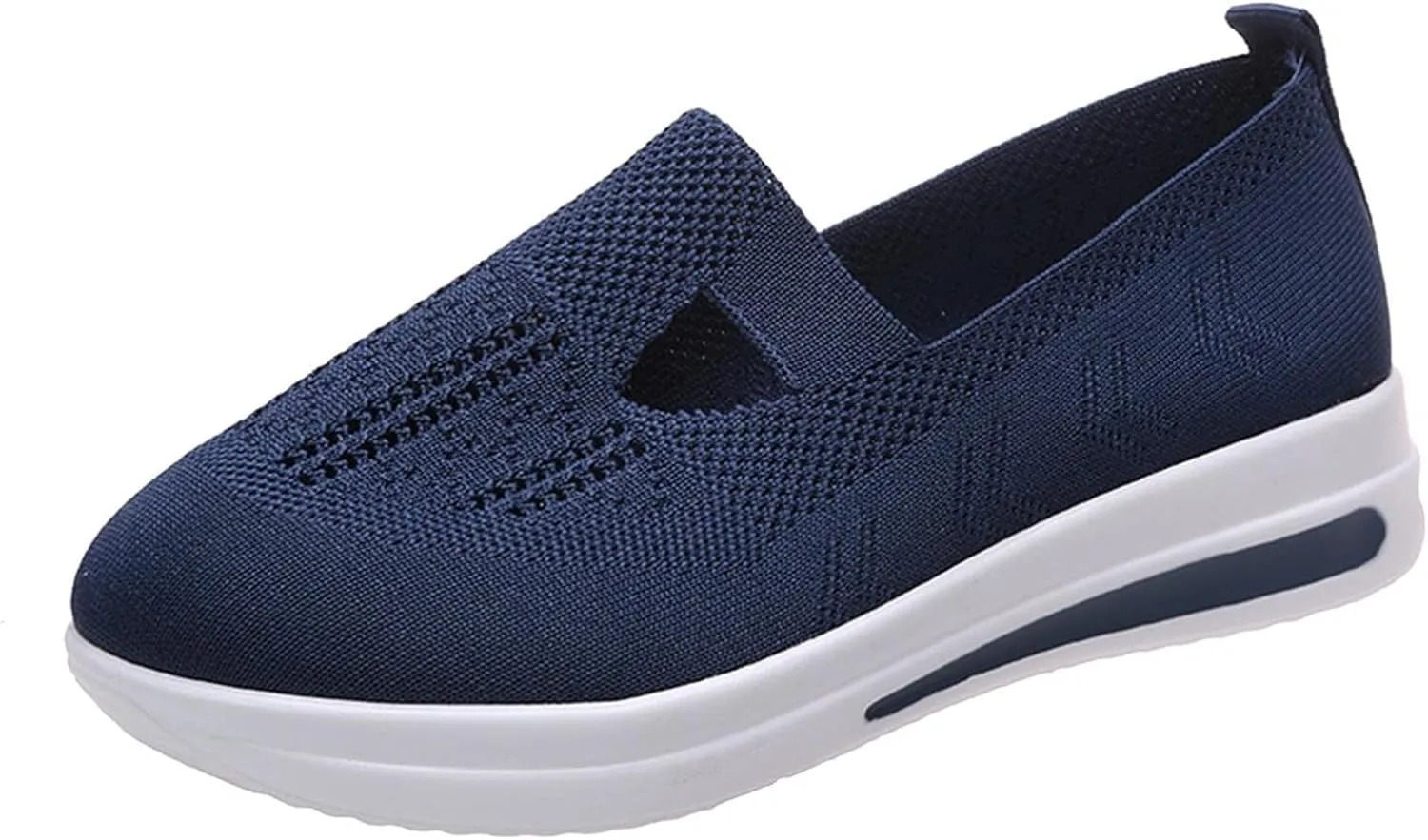 ZBYY Women's Comfort Walking Shoes,Summer Breathable Knitted Lightweight Slip On Sneaker Working Casual Nurse Sneakers