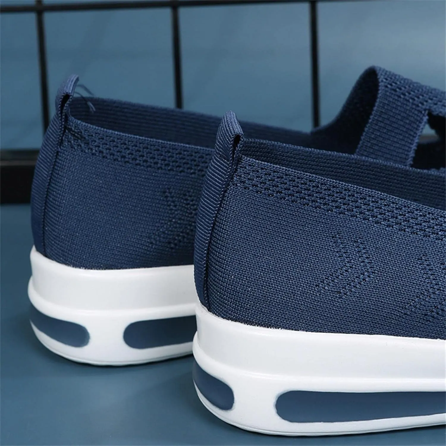 ZBYY Women's Comfort Walking Shoes,Summer Breathable Knitted Lightweight Slip On Sneaker Working Casual Nurse Sneakers