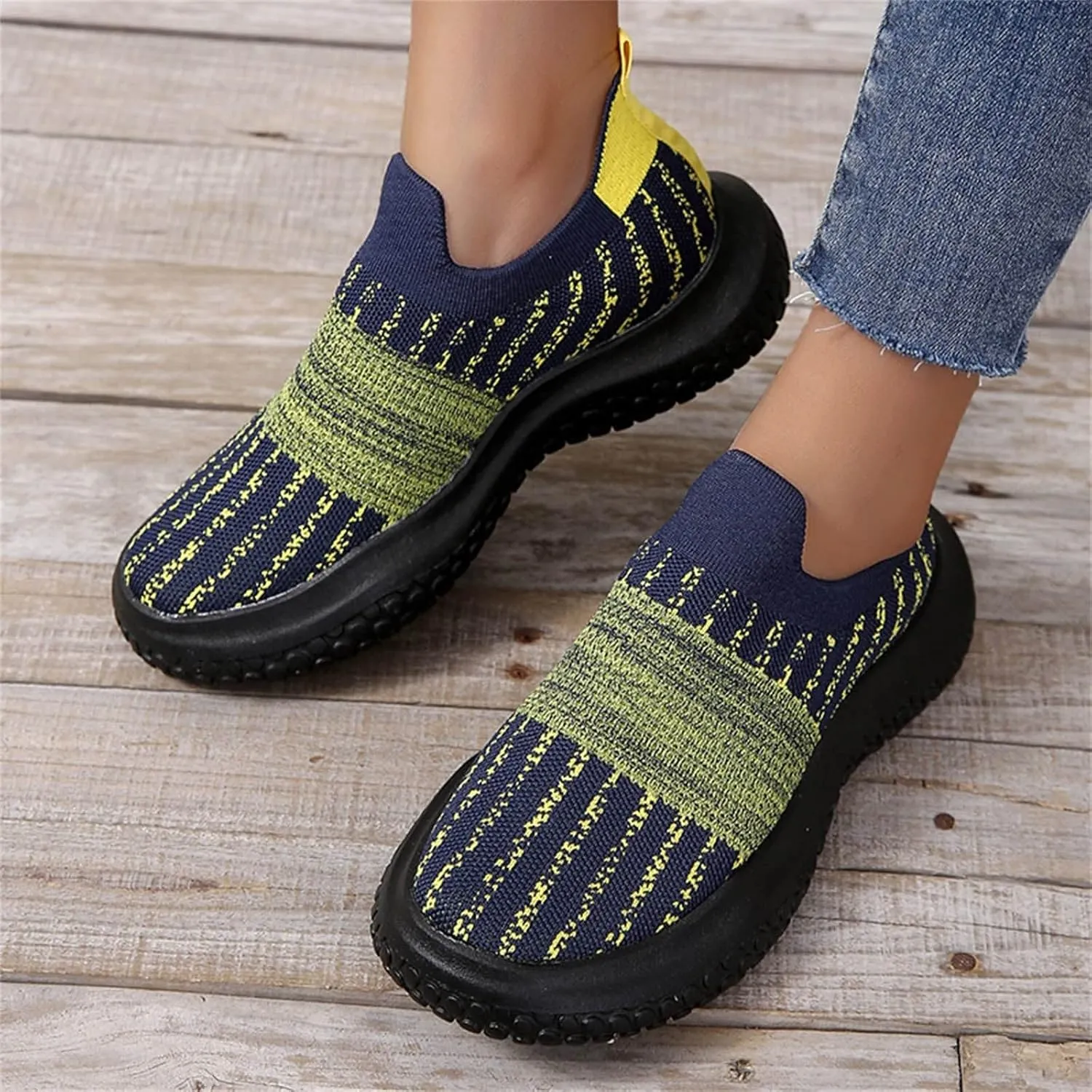 ZBYY Womens Walking Shoes Slip on Casual Gym Sports Sneakers Fashion Breathable Mesh Running Tennis Athletic Sneakers