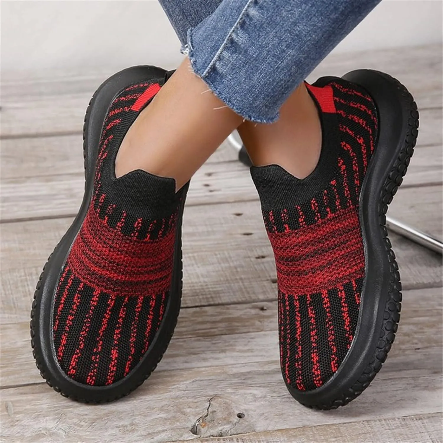 ZBYY Womens Walking Shoes Slip on Casual Gym Sports Sneakers Fashion Breathable Mesh Running Tennis Athletic Sneakers