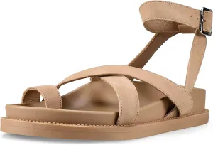 zero-sum Women's Gladiator Strap Sandals Comfort Footbed Fisherman Thong Cross Strappy Sandals