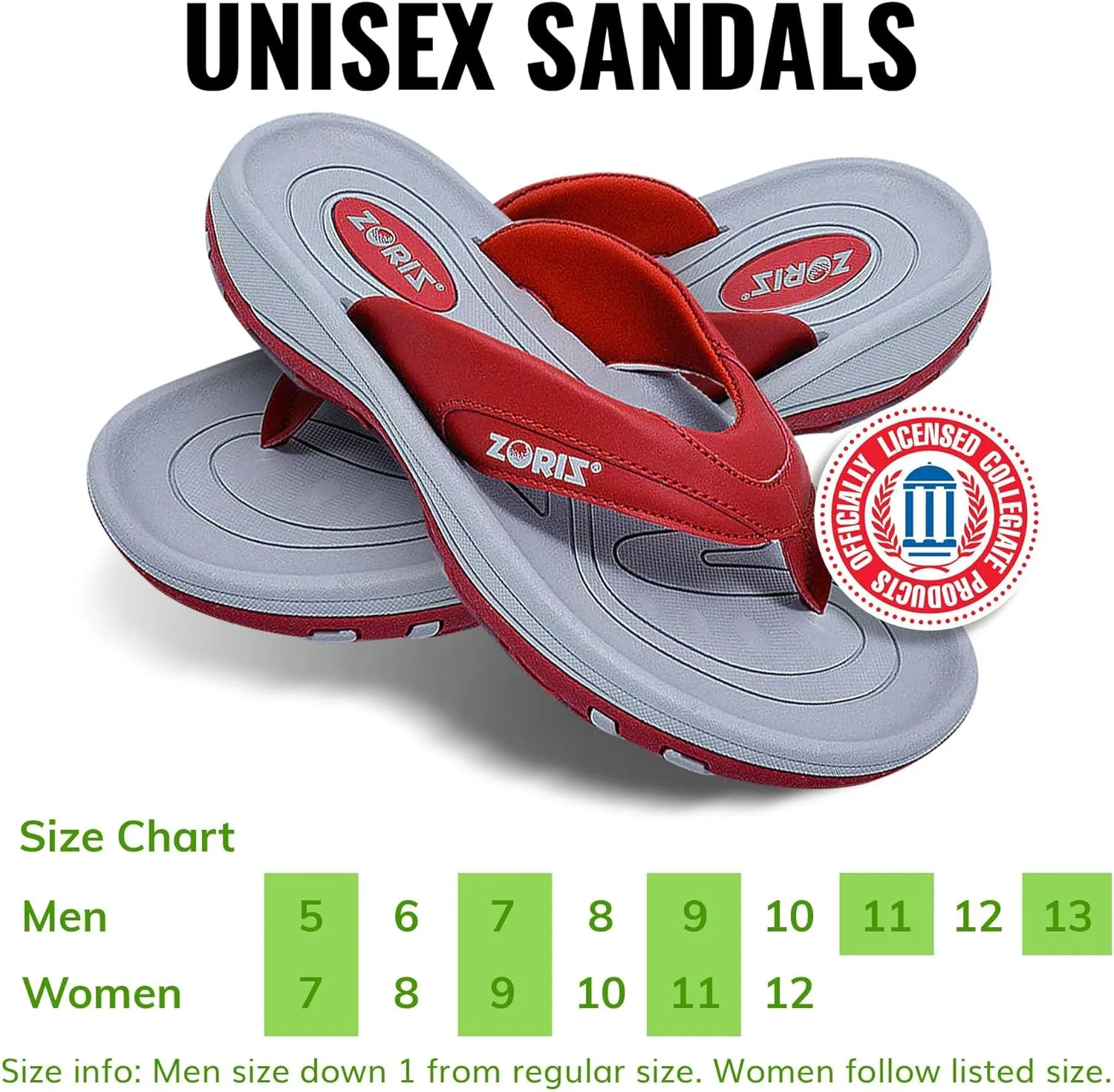 ZORIZ Golf Sandals for Women and Men, Golf Thong Flip Flops With Removable Soft Spikes, Golf Footwear With Deeper Heel Cup and Higher Sidewalls for Secure Comfort