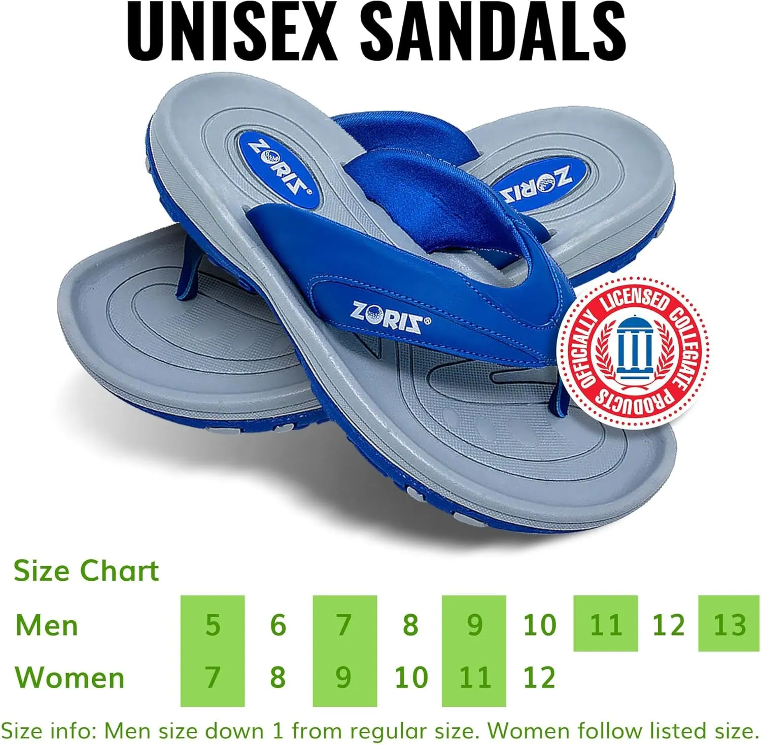 ZORIZ Golf Sandals for Women and Men, Golf Thong Flip Flops With Removable Soft Spikes, Golf Footwear With Deeper Heel Cup and Higher Sidewalls for Secure Comfort